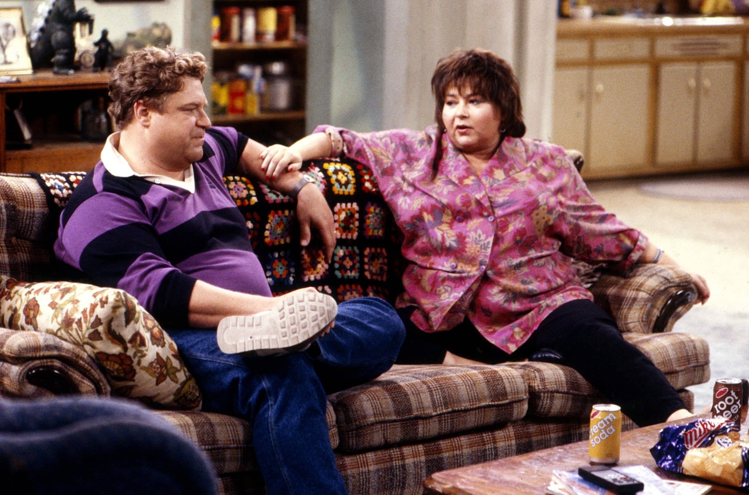 ROSEANNE, from left, John Goodman, Roseanne, 1988-2018