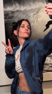 Courteney Cox shows off the results of her makeover inspired by Gen Z makeup artists