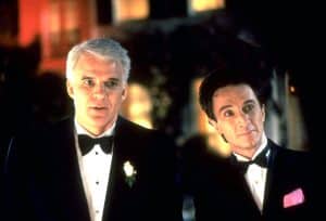 FATHER OF THE BRIDE, from left: Steve Martin, Martin Short