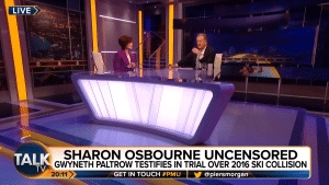 Sharon Osbourne and Piers Morgan discuss the Gwyneth Paltrow trial