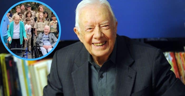 Jimmy Carter continued staying active whenever possible