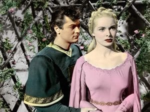 THE BLACK SHIELD OF FALWORTH, from left: Tony Curtis, Janet Leigh