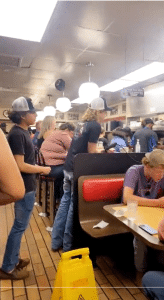 Diners at a Waffle House sang Family Tradition together