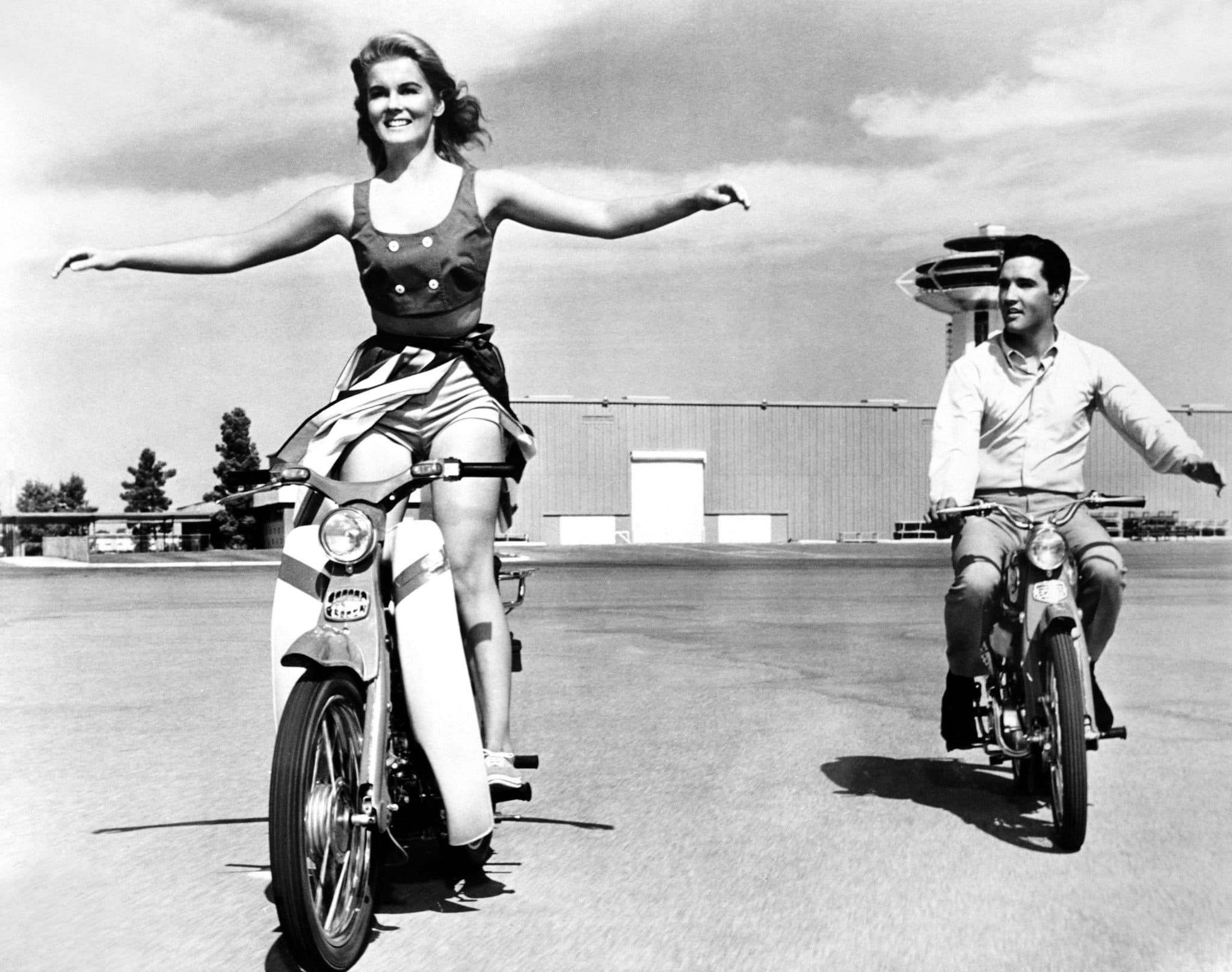 elvis on a motorcycle