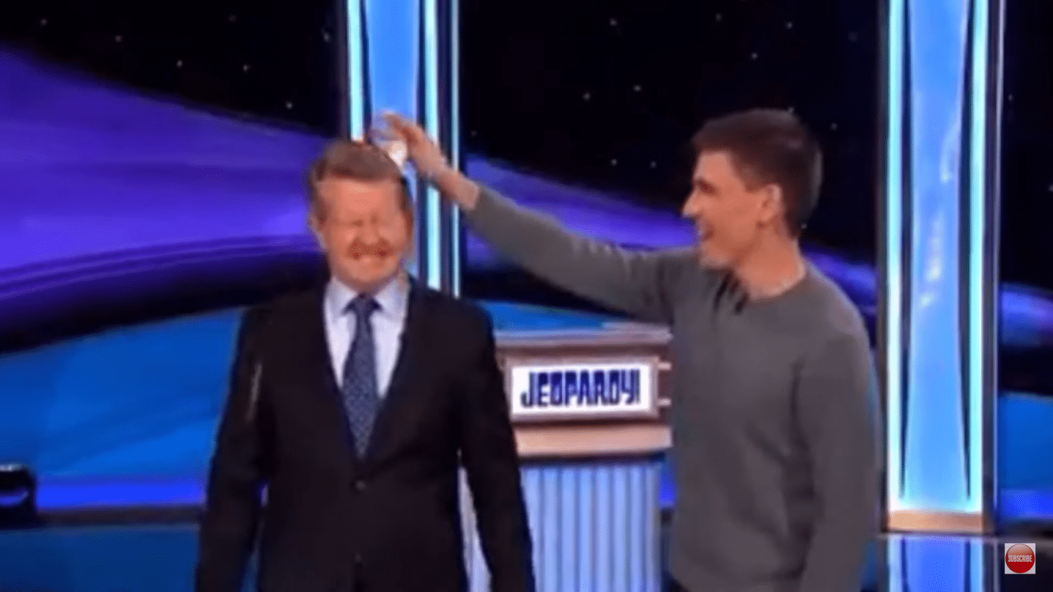James Holzhauer Cracked An Egg On 'Jeopardy!' Host Ken Jennings