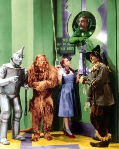 THE WIZARD OF OZ, Jack Haley, Bert Lahr, Judy Garland, Frank Morgan, Ray Bolger