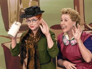 I LOVE LUCY: A COLORIZED CELEBRATION, from left: Lucille Ball, Vivian Vance