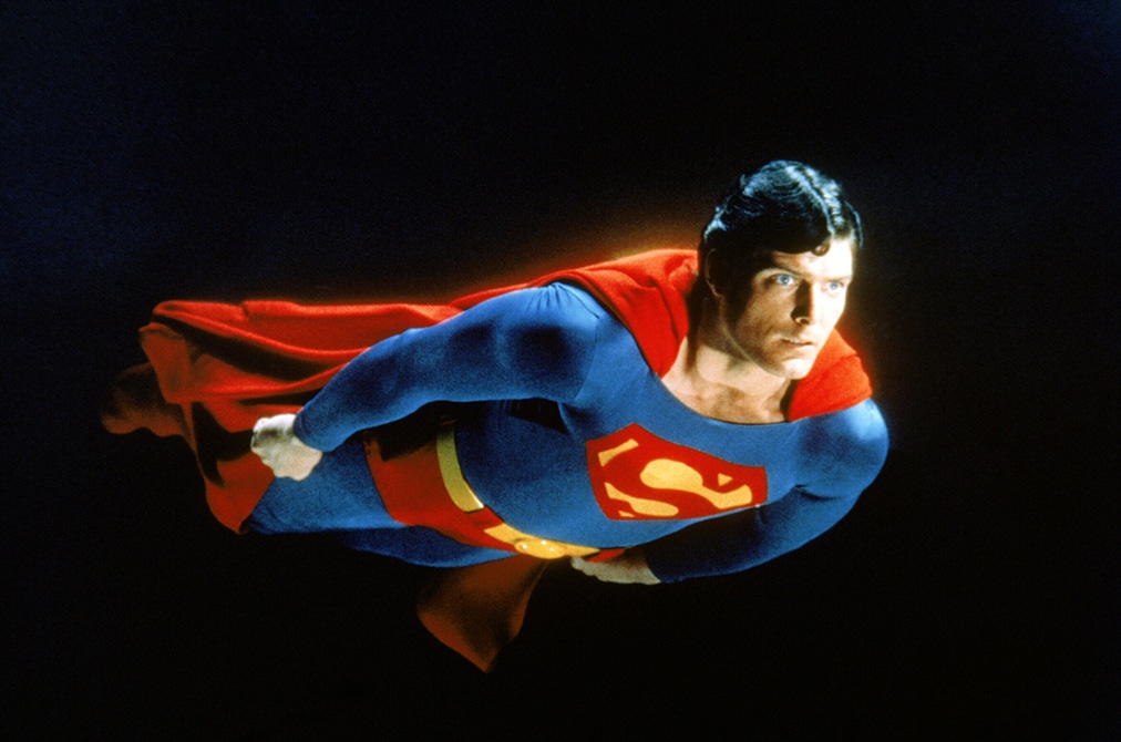 christopher reeve as Superman