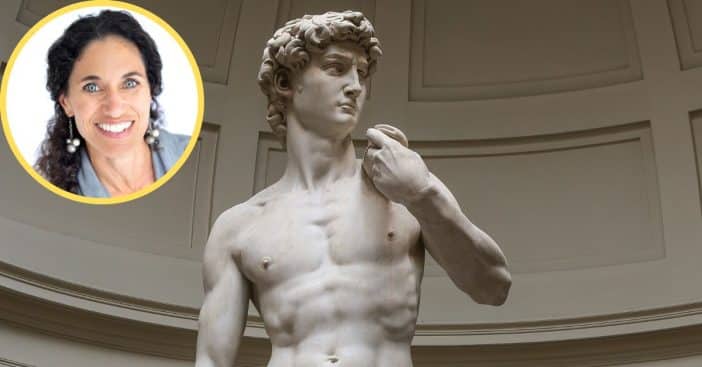 Michelangelo's statue of David is the center of an intense debate