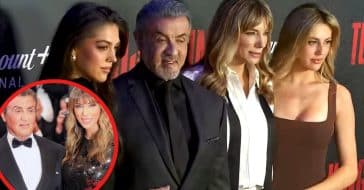Stallone, Flavin, and their daughters attend the premiere of their new show