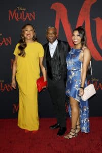 Star Trek actor LeVar Burton with his wife Stephanie Cozart Burton and daughter Mica