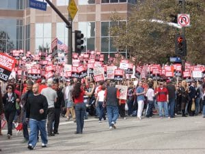 WGA writers are fighting for better wages and conditions