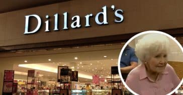 A longtime Dillard's employee is enjoying retirement over 70 years later