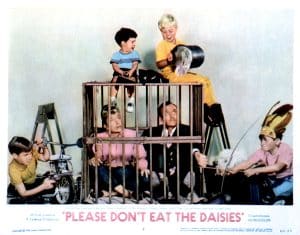 PLEASE DON'T EAT THE DAISIES, Charles Herbert, Doris Day, Baby Gellert, David Niven, Stanley Livingston, Flip Mark
