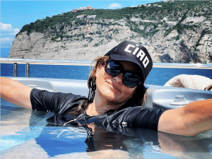 Mariska says ciao to relaxation time