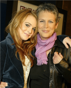 Jamie Lee Curits and her movie daughter Lindsay Lohan
