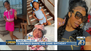 Jasmine Clark has three daughters who have a July birthday, six years apart
