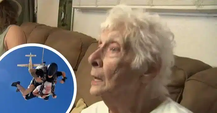 One 90-year-old checked off an item on her bucket list