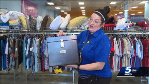 The employee at Goodwill investigated the World War II items further