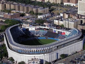 The original Yankee Stadium, the House that Ruth Built, welcomed fans in 1923