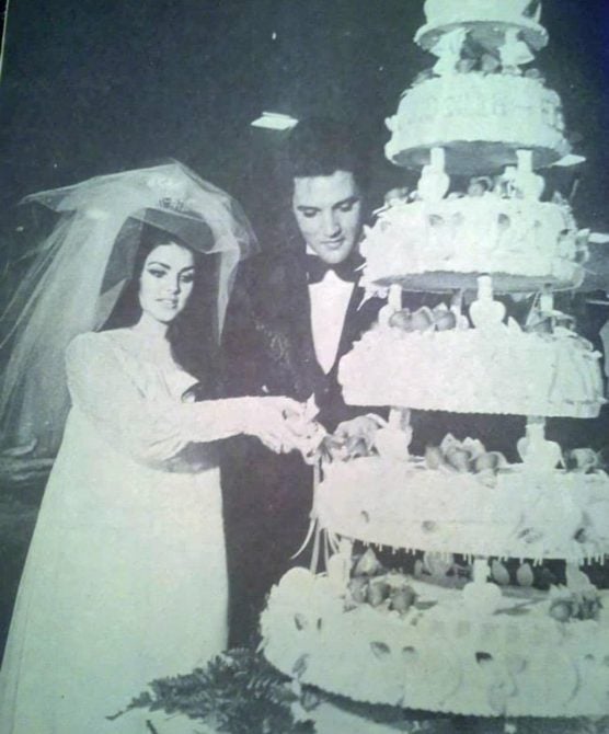 Priscilla Presley's wedding cake