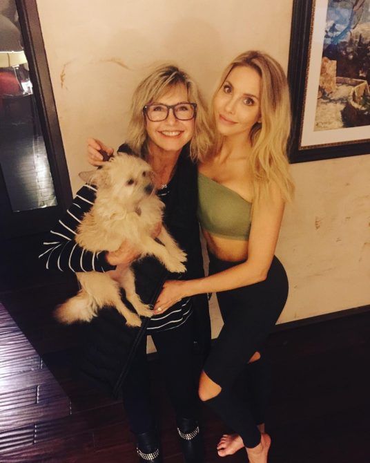 Olivia Newton John and her daughter 