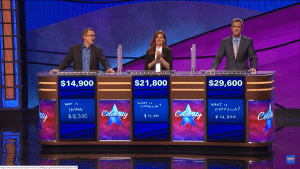 Celebrity Jeopardy! is a way of filling time slots with unscripted content