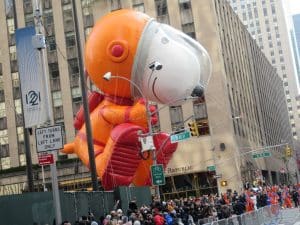 Joe Cool has appeared in more balloon variants than any other character float