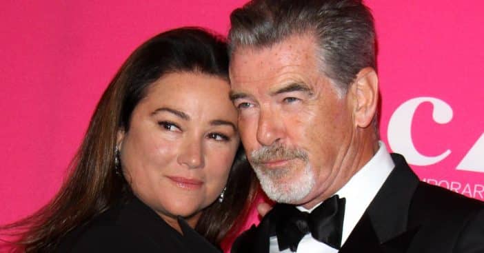PIerce Brosnan and Keely Shaye Smith support one another against hate