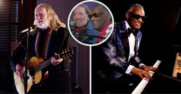 Ray Charles and Willie Nelson put forth a powerful performance