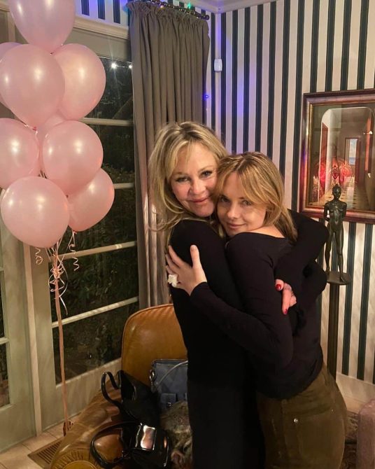 Melanie Griffith and her daughter, Stella 