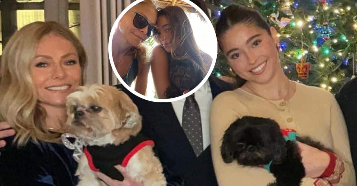 Kelly Ripa and Lola Consuelos took a selfie with a special guest