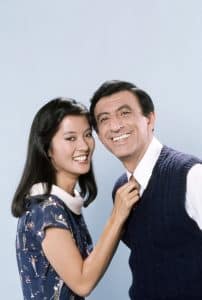 AFTER MASH, from left: Rosalind Chao, Jamie Farr