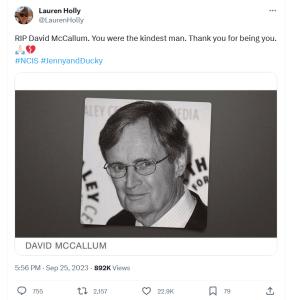 The stars of NCIS remember David McCallum for his talent and his remarkable kindness