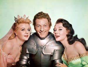THE COURT JESTER, from left: Angela Lansbury, Danny Kaye, Glynis Johns