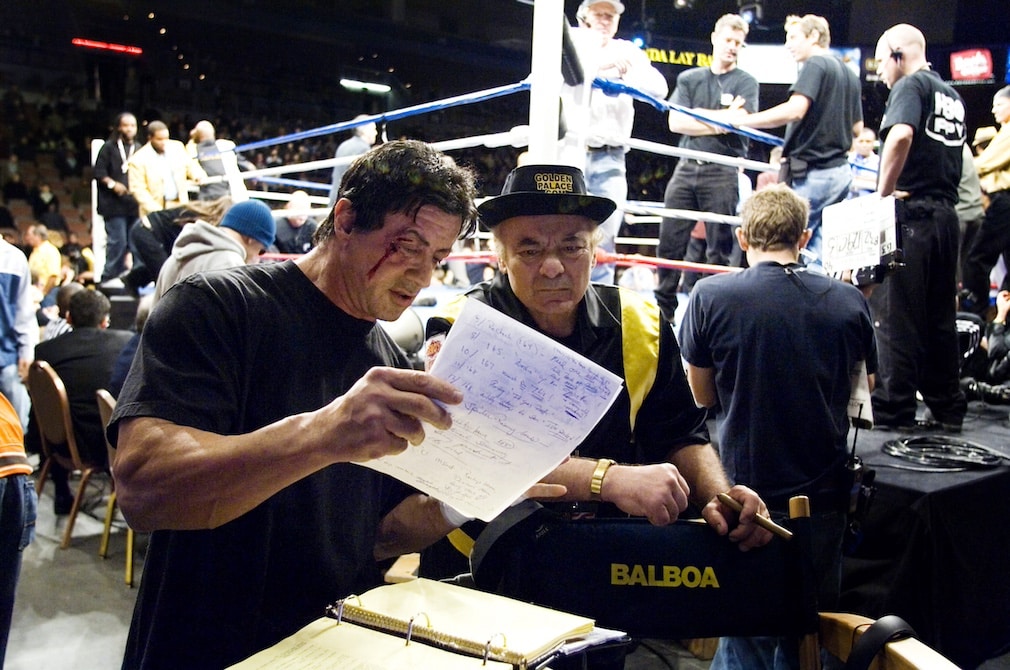 Sylvester Stallone and Burt Young in Rocky Balboa