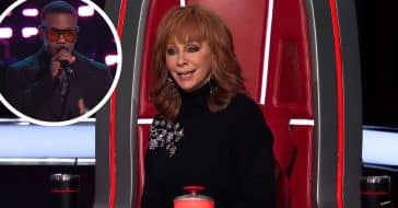 Reba McEntire reacts strongly to a contestant performing a Bee Gees song differently