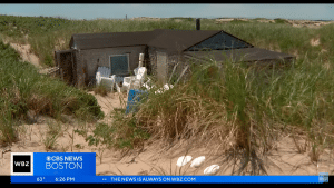 The beachside shack that Salvatore Del Deo calls home