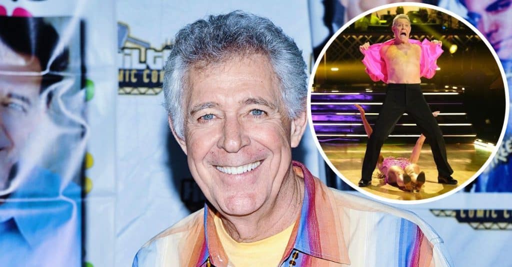 Barry Williams Rips Open Shirt During 'DWTS' Performance