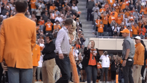 Dolly Parton and Peyton Manning helped excite the Tennessee crowd