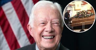 Jimmy Carter Appears Frail During Appearance At Wife Rosalynn Carter’s Memorial Service