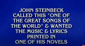 The correct answer was The Battle Hymn of The Republic