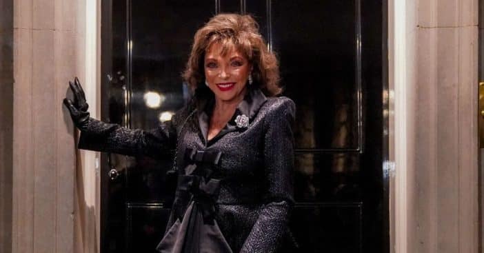 Joan Collins Looks Unrecognizable As She Rocks A Blonde Wig