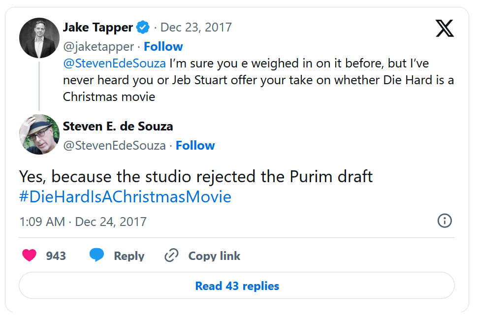 Has The Die Hard Christmas Movie Debate Has Been Settled