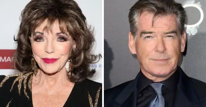 Check out Joan Collins and Pierce Brosnan looking stunning on the red carpet