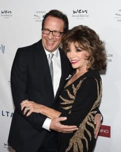 Joan Collins and Percy Gibons are celebraitng 21 years of marriage
