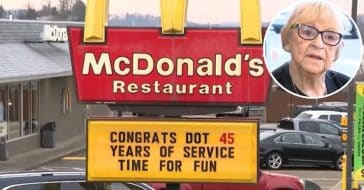 McDonald's cashier retires at 84