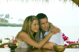 JUST GO WITH IT, from left: Jennifer Aniston, Adam Sandler