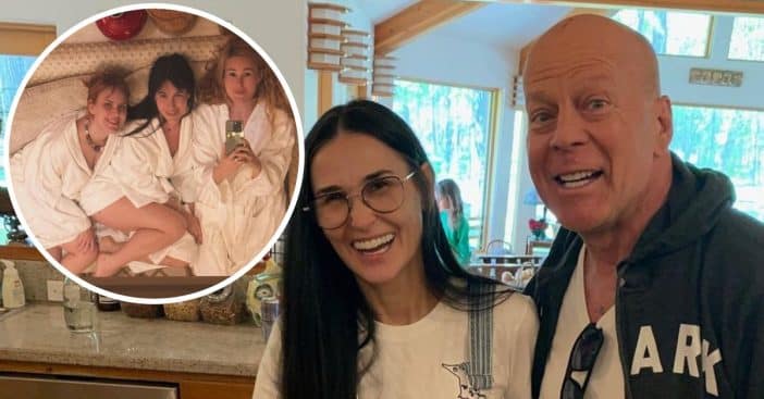 Bruce Willis, Demi Moore's Three Daughters Stun In Revealing Robes