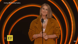 Celine Dion grew emotional at the standing ovation she received at the 2024 Grammys
